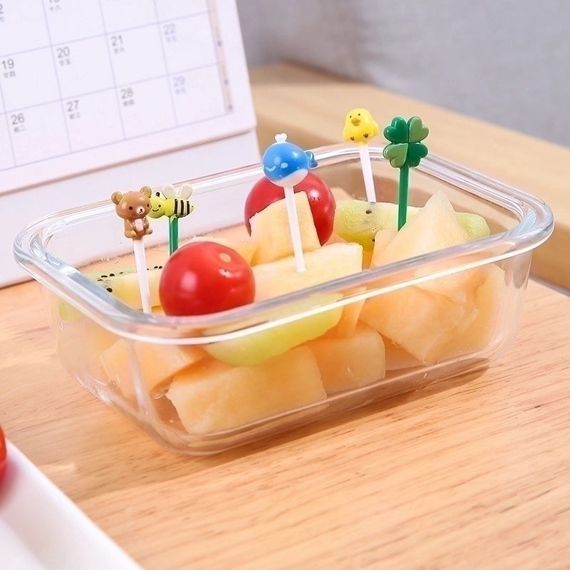 Cute Cartoon Plastic Fruit Forks Set for Kids|Kitchen & Dining Accessories