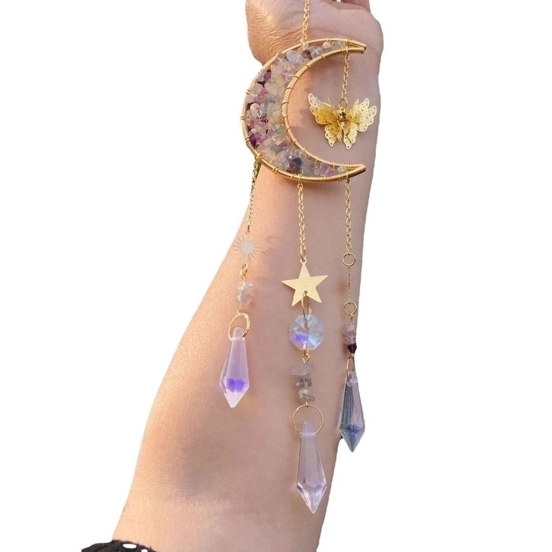 Vintage Star and Moon Metal Wind Chime | Home Decor & Garden Accessories