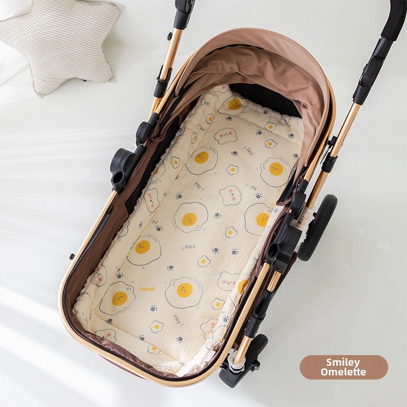 Universal Baby Stroller Cushion Thickened Cotton Double-Sided Machine Washable Soft Padding|Baby Stroller Accessories