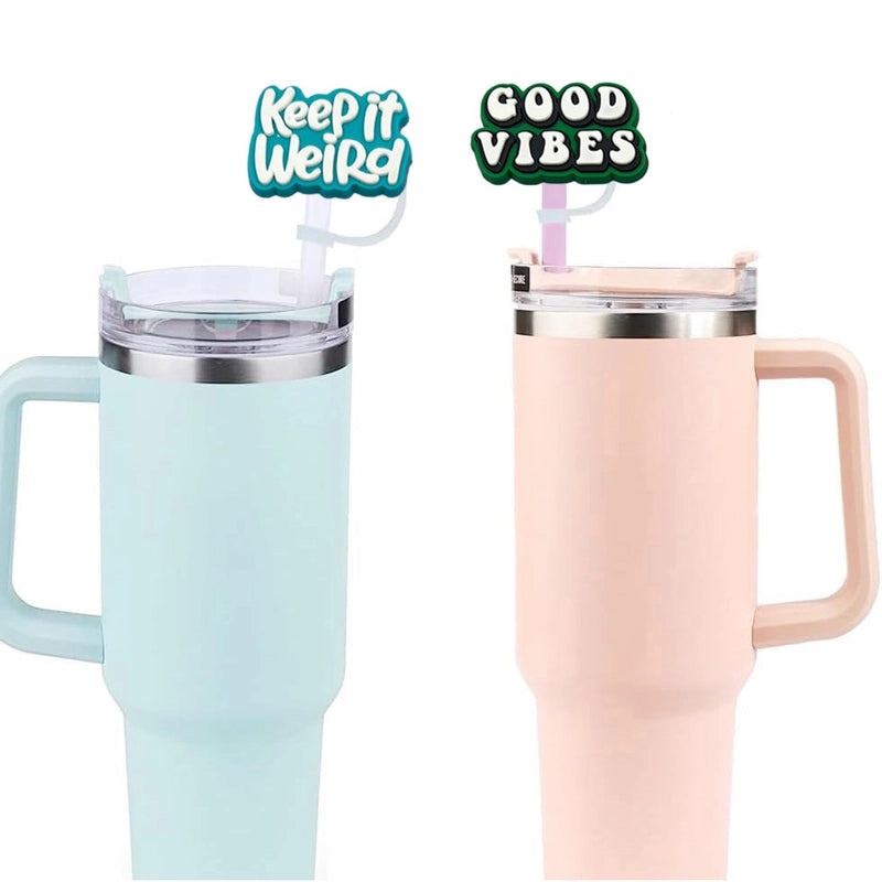 Silicone Letter Straw Mouthpiece 1 Piece Soft Cute Reusable Drink Accessory|Drinkware & Bar Accessories