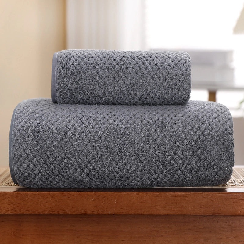 Casual Color Block Daisy Coral Fleece Bath Towels Soft Absorbent Bathroom Towels|Home & Kitchen > Bath > Towels