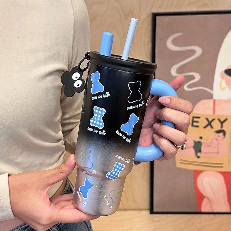 Stylish Cat Letter Stainless Steel Thermos Cup 1 Piece | Drinkware & Tumblers