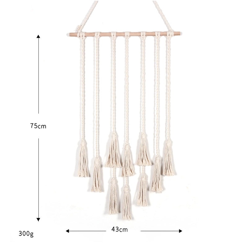 Handcrafted Tassel Woven Tapestry Wall Hanging for Modern Home and B&B Decoration|Home Decor & Wall Art