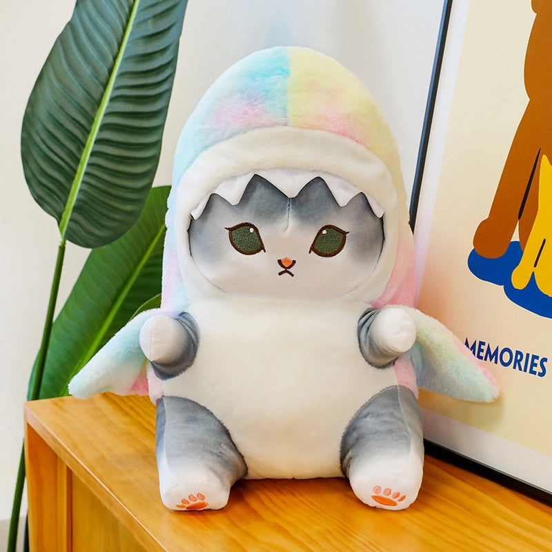 Cute Cat and Shark Plush Stuffed Animals Soft PP Cotton Toys for Kids|Plush Toys & Stuffed Animals