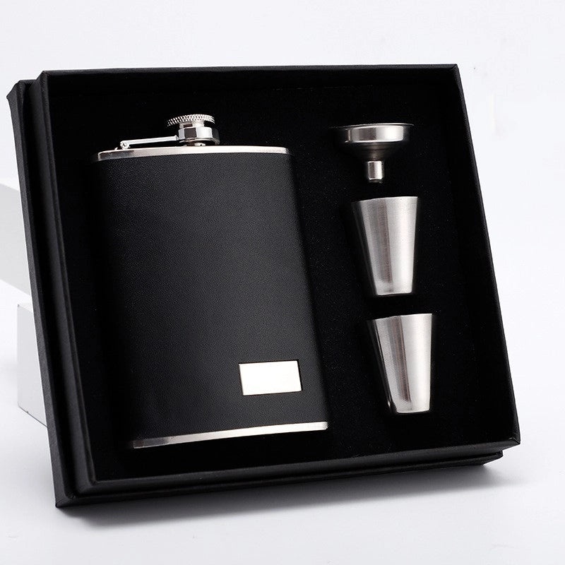 Stylish Solid Color Wine Flask Set 1 Piece 304 Stainless Steel | Drinkware & Bar Accessories