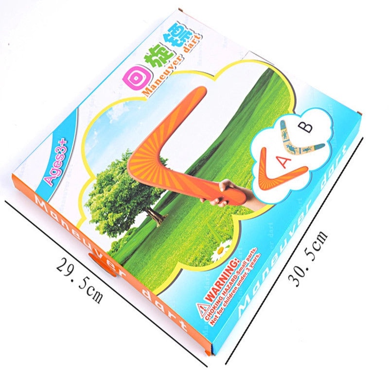 V-shaped Wooden Boomerang Dart for Outdoor Sports and Parent-Child Fun | Outdoor Sports Equipment