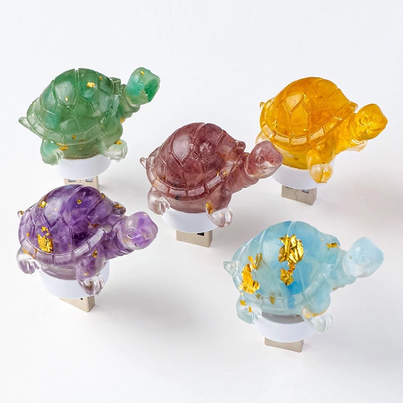 Minimalist Tortoise Crystal Night Light Ornament|Home Decor & Lighting