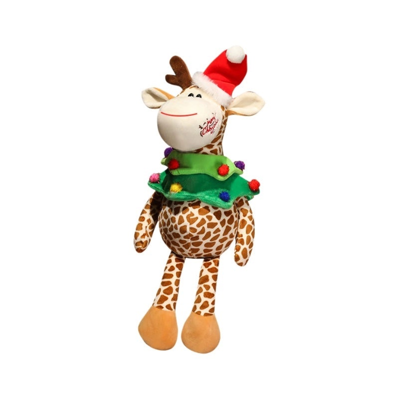 Christmas Elk Plush Toy Soft Cotton Stuffed Animal | Christmas Decor & Plush Toys