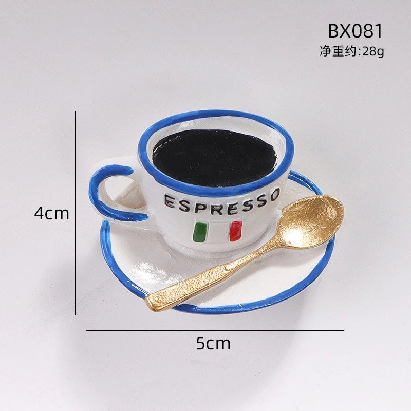 Cartoon Food Resin Fridge Magnet Cute Kitchen Decoration|Home & Living Accessories