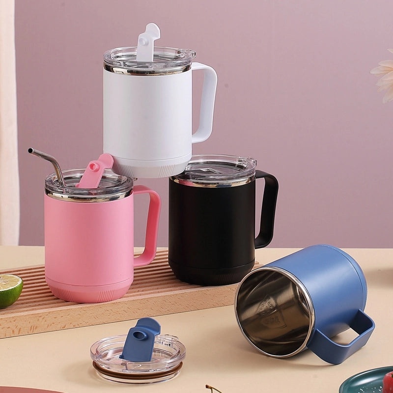 Stainless Steel Leak-proof Water Cup with Lid for Students and Household Use | Drinkware & Tumblers