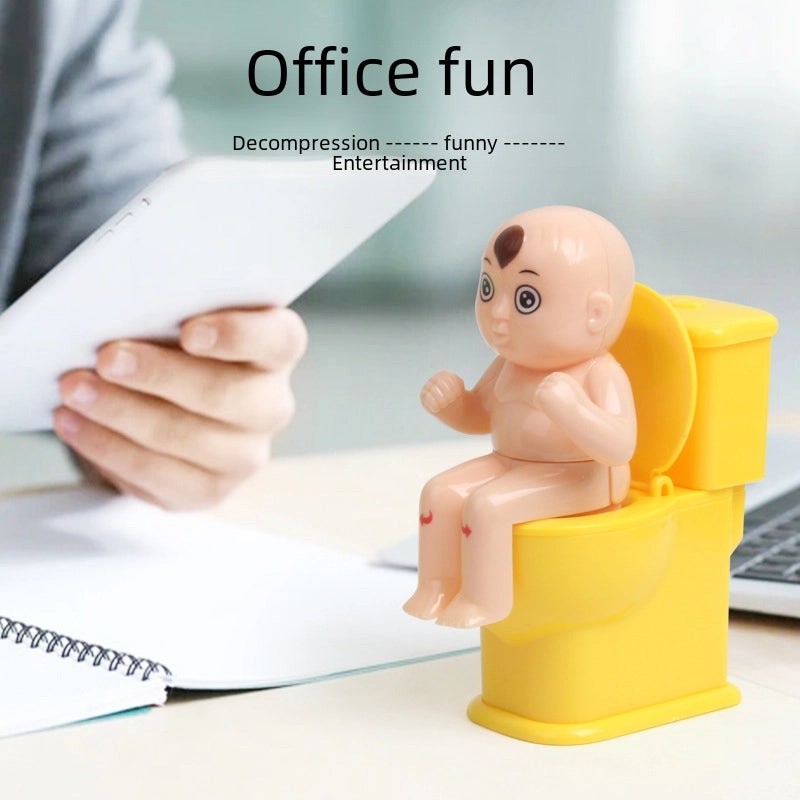 Creative Funny Toilet Doll Stress Relief Water Spray Toy for Bathroom Fun|Bathroom Accessories