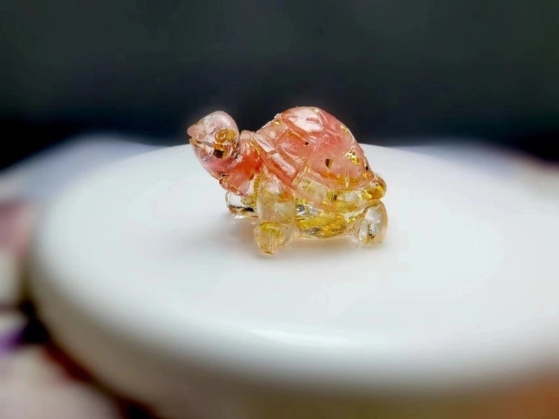 Cute Cartoon Tortoise Resin Figurine | Home Decor & Ornaments