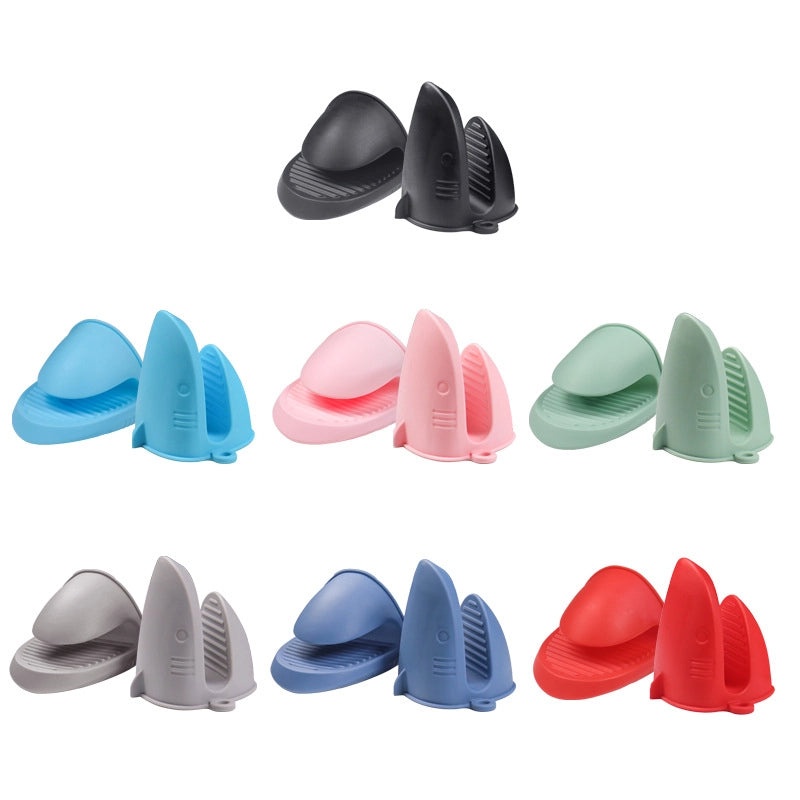 高温耐热鲨鱼硅胶防烫夹|厨房用品和烹饪工具