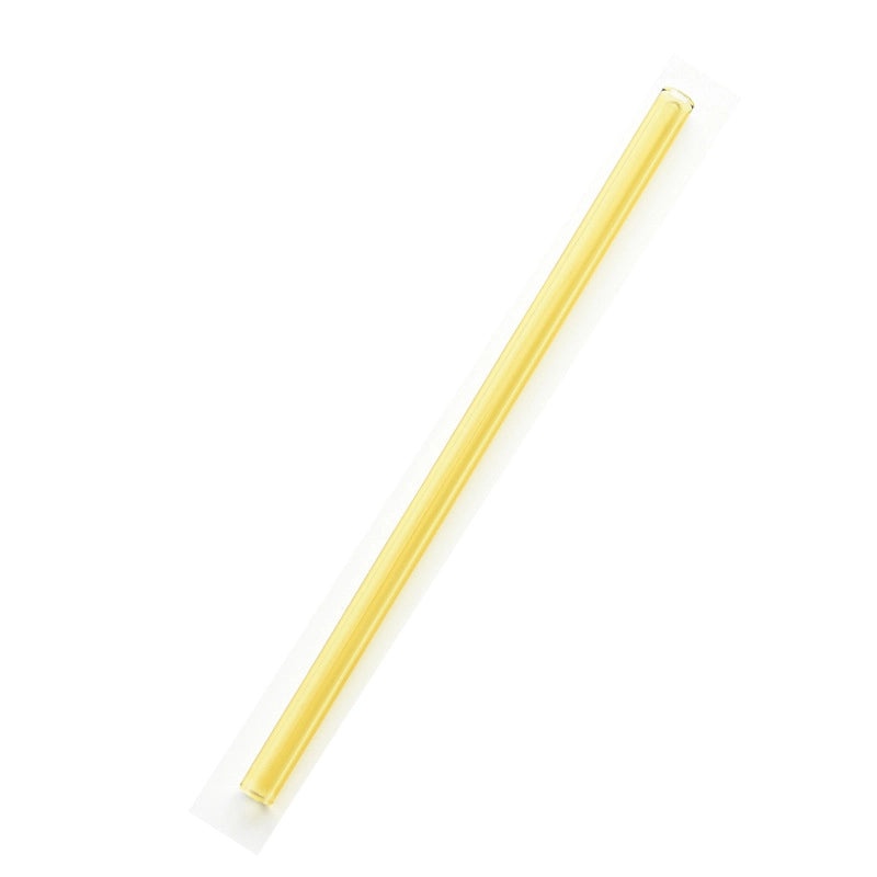 High Temperature Resistant Transparent Glass Straw for Milk Tea | Drinkware & Accessories