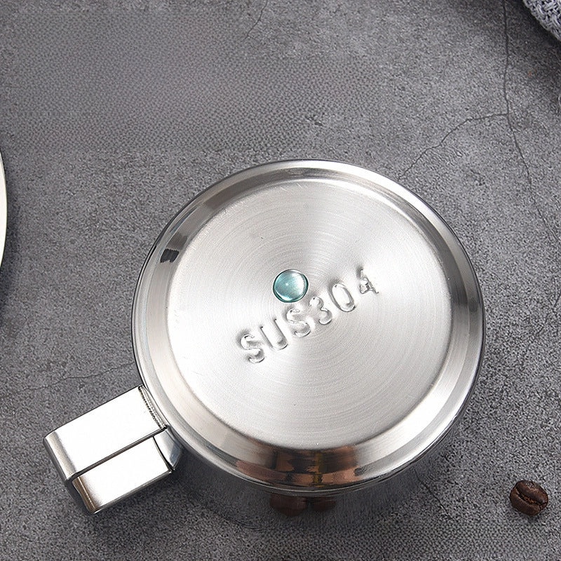 304 Stainless Steel European Style Double Coffee and Tea Cup Set for Office Use|Kitchen & Dining