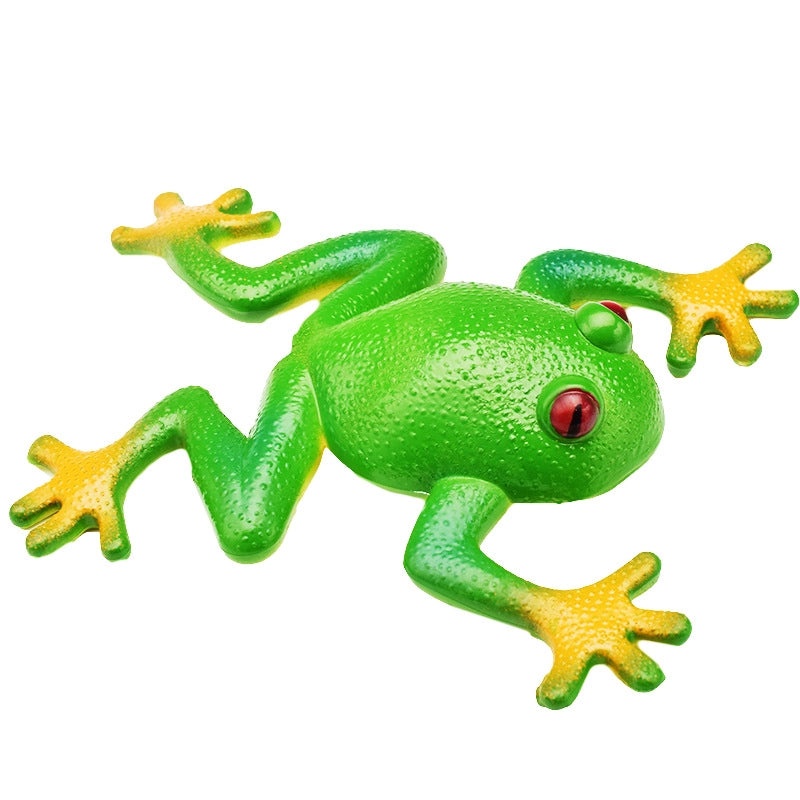 Realistic Frog Figurine Decoration Soft Rubber Frog Toy Creative Prank Vent Toy|Home Decor & Toy Accessories
