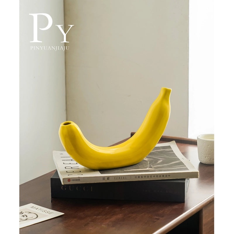 Sleek Banana Shaped Glossy Tissue Box Holder | Home Decor & Accessories