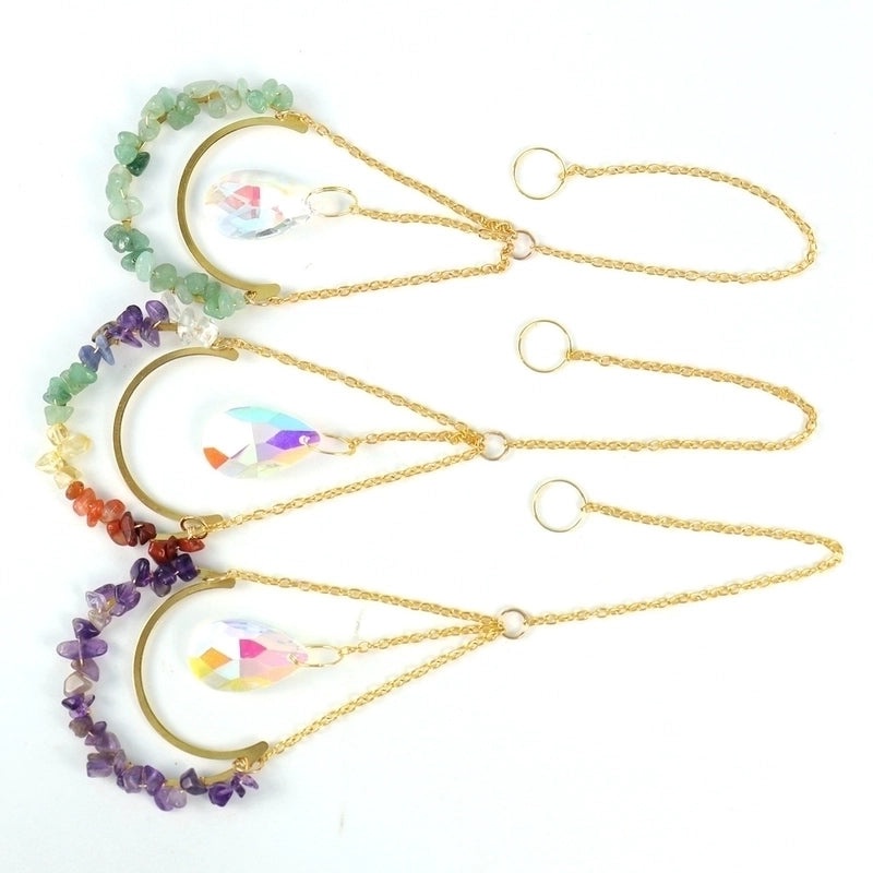 Elegant Water Droplet Copper Pendant with Artificial Crystals | Jewelry & Accessories