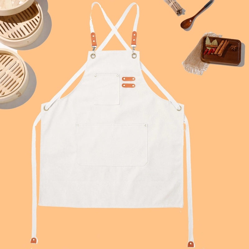 Vintage Plain Fabric Apron 1pc|Kitchen & Dining Accessories