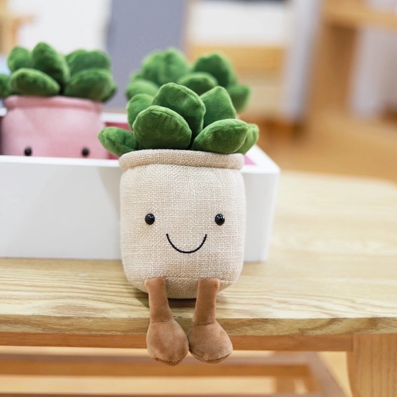 Plush Stuffed Animals with Potted Plant Design Soft PP Cotton Toys | Plush Toys & Stuffed Animals