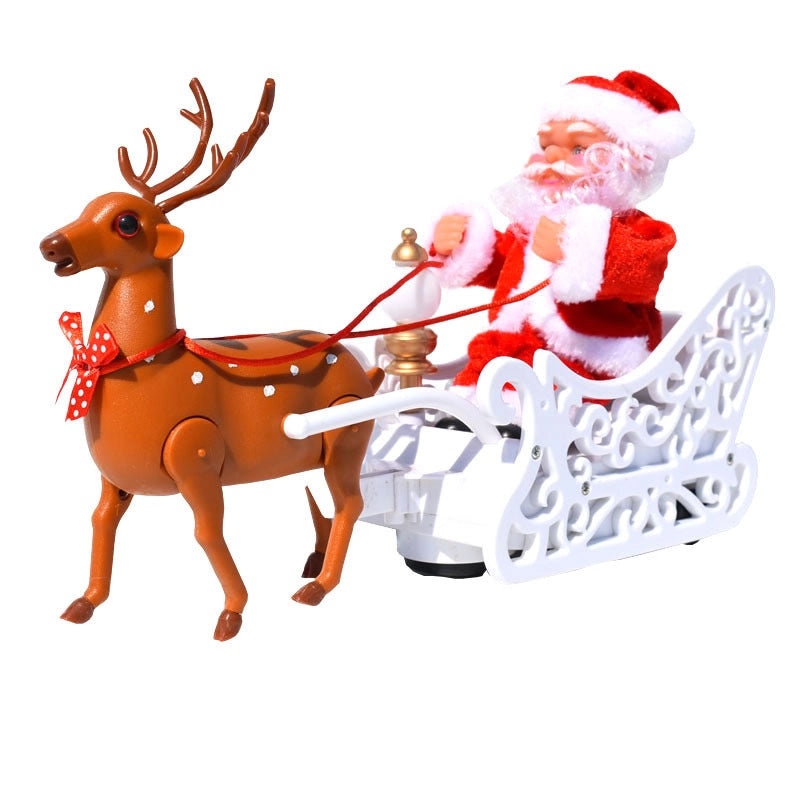 Electric Santa Claus Climbing Ladder Toy with Music | Christmas Decorations & Gifts