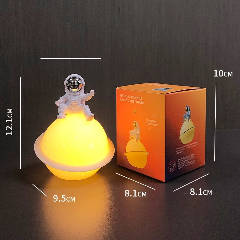 Creative Moon Night Light Kids Gift Bedside Table Lamp Astronaut Theme Decorative Headlamp|Home Decor Lighting
