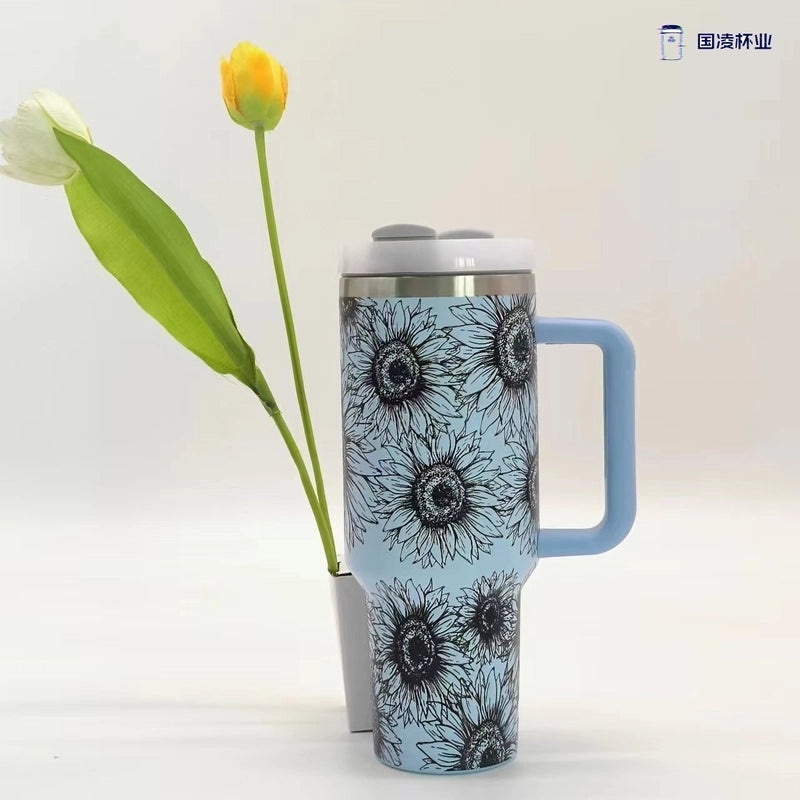 Stylish Tropical Stainless Steel Water Bottle for Casual Vacation Use | Drinkware & Travel Accessories