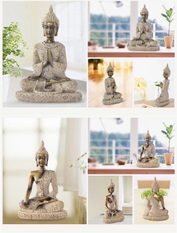 Vintage Buddha Resin Figurines for Home Decor | Home Decor & Ornaments