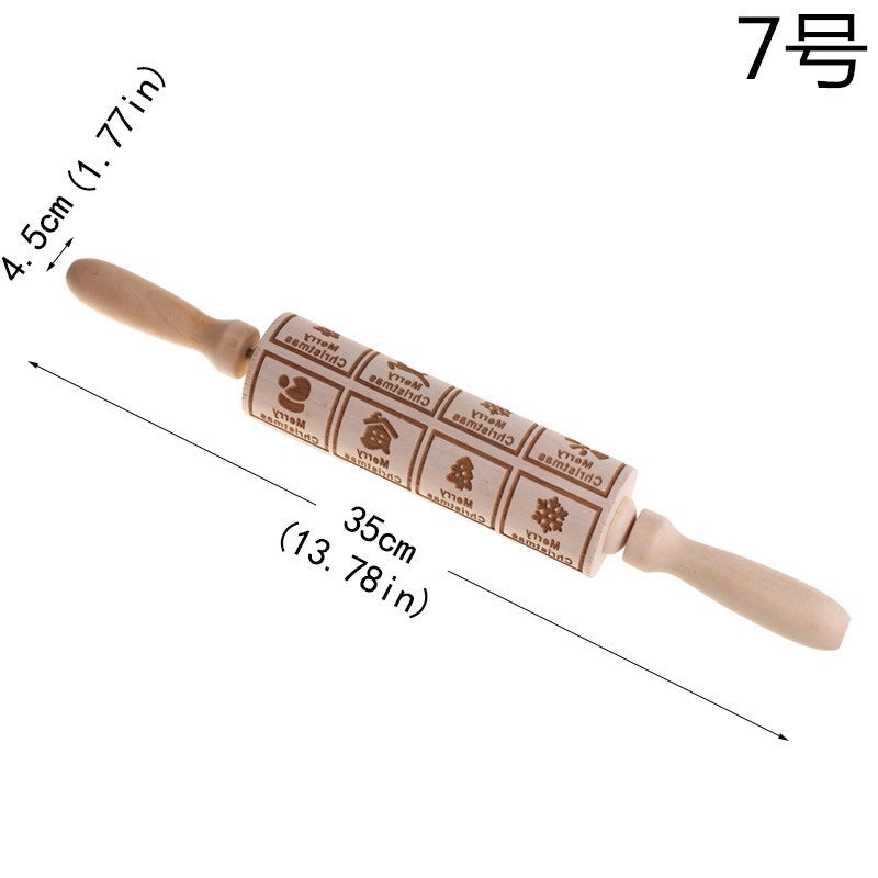 Minimalist Wooden Christmas Tree Pattern Holiday Home Decor Ornament