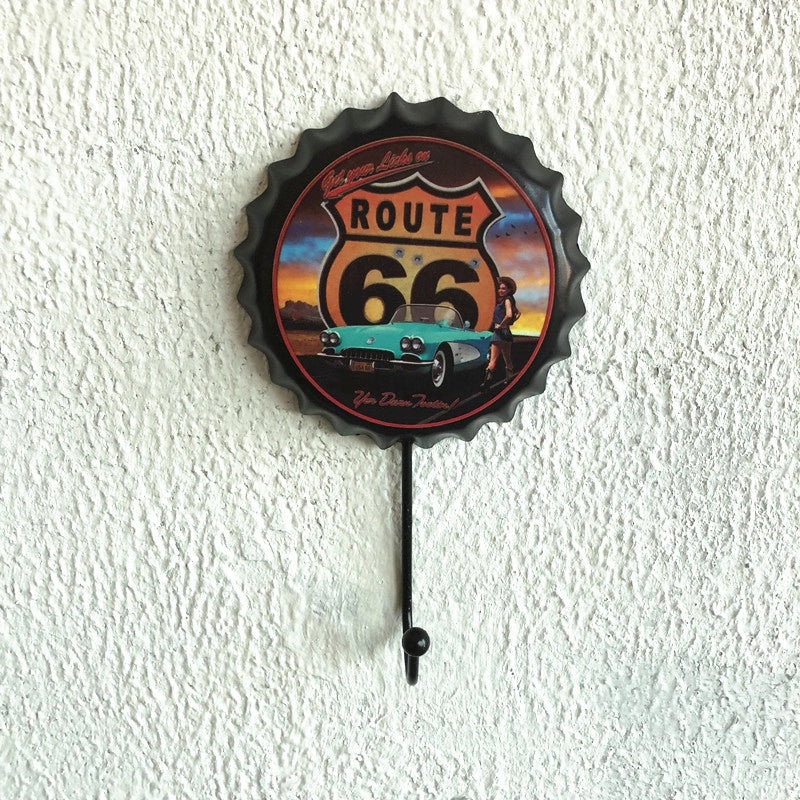 Vintage Beer Cap Letter Motorcycle Metal Iron Pendant Wall Decor|Wall Art