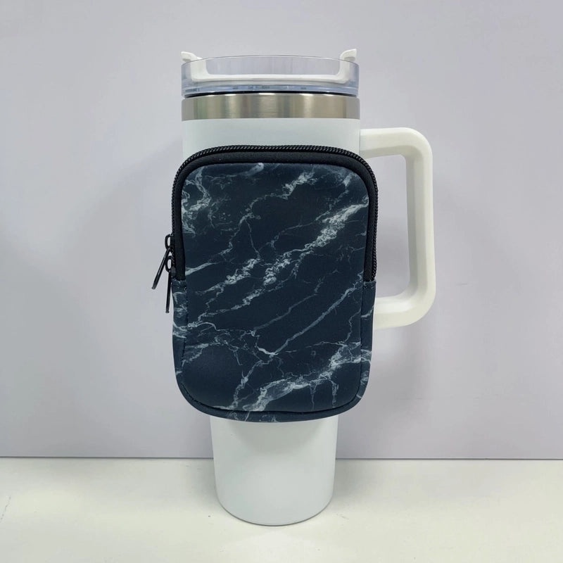 Neoprene 40oz Ice Bully Cup Cover with Coin Purse, Non-slip Elastic Thermos Protector | Drinkware Accessories
