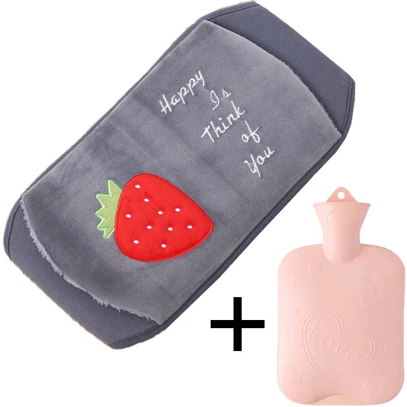 Plush Hot Water Bag with Protective Belt for Waist and Hands Warmth | Home & Personal Care