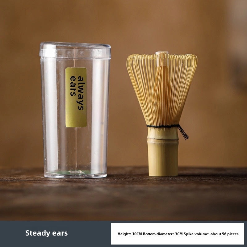 Japanese-style Matcha Bamboo Tea Ceremony Set with Stirring Brush and Wipe | Tea Accessories