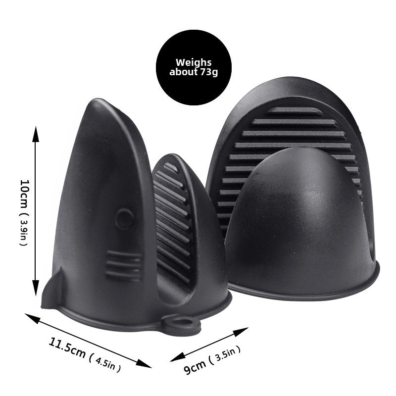 高温耐热鲨鱼硅胶防烫夹|厨房用品和烹饪工具