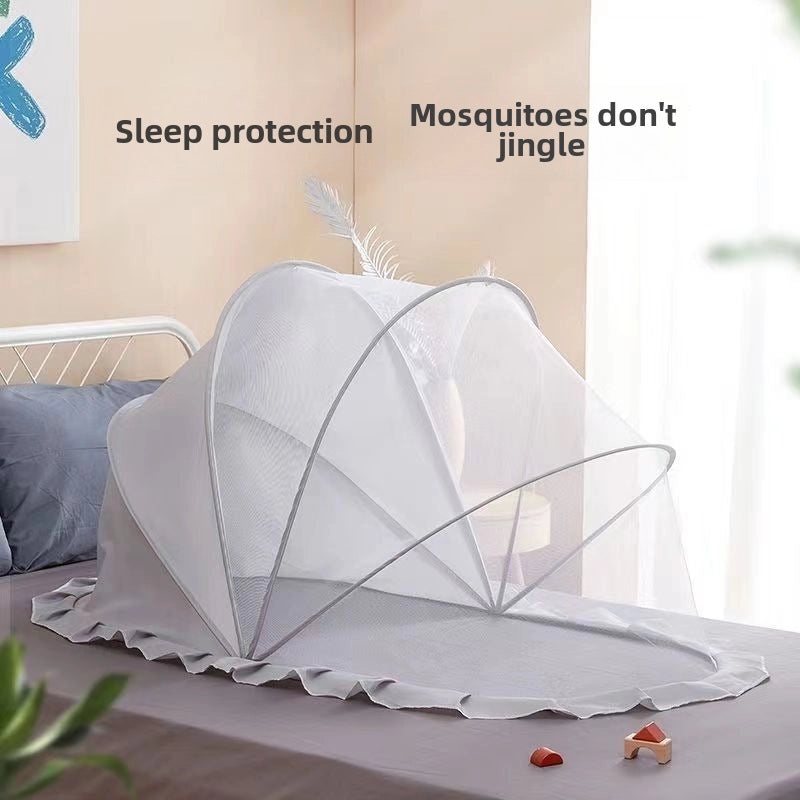 Foldable Baby Mosquito Net | Portable Sun-proof Insect Cover for Kids | Bottomless, Installation-free Children’s Mesh Bag | Baby Accessories