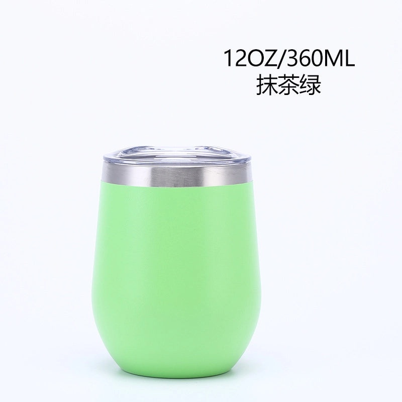 Creative Stainless Steel U-Cup Vacuum Water Bottle Portable Cute Eggshell Design|Drinkware & Water Bottles