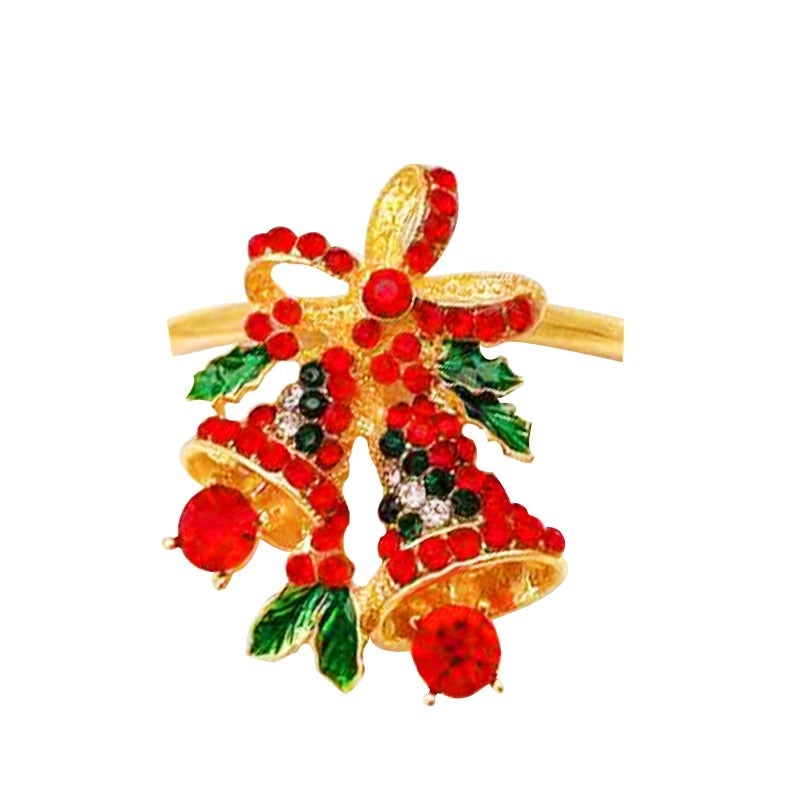 Christmas Cartoon Santa Claus Alloy Napkin Ring Casual Elegant Holiday Table Decor | Holiday Tableware