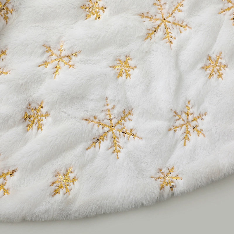 White Christmas Tree Skirt 78/90/122CM Holiday Christmas Tree Bottom Apron Blanket Festive Ornament|Christmas Tree Accessories