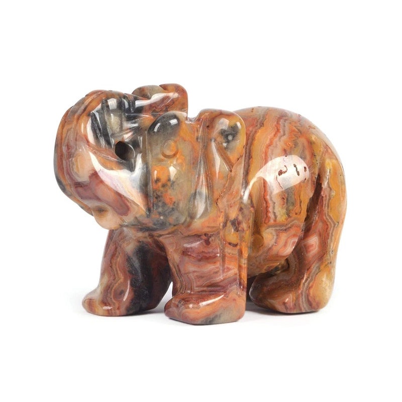 Set of 5 Minimalist Elephant Crystal Figurines | Home Decor Ornaments|Artificial Decorative Accessories|Elegant Table Decorations|Gift Ideas|Deco