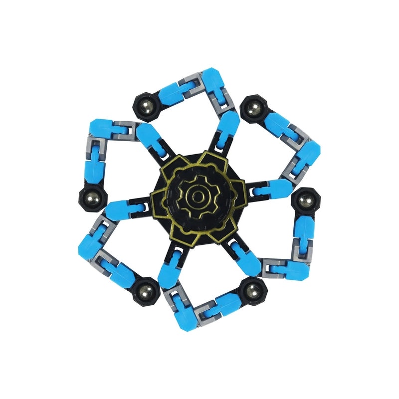 Mechanical Gyro Deformation Toy with Luminous Light and DIY Chain for Fingertip Decompression|Fidget & Stress Relief Toys