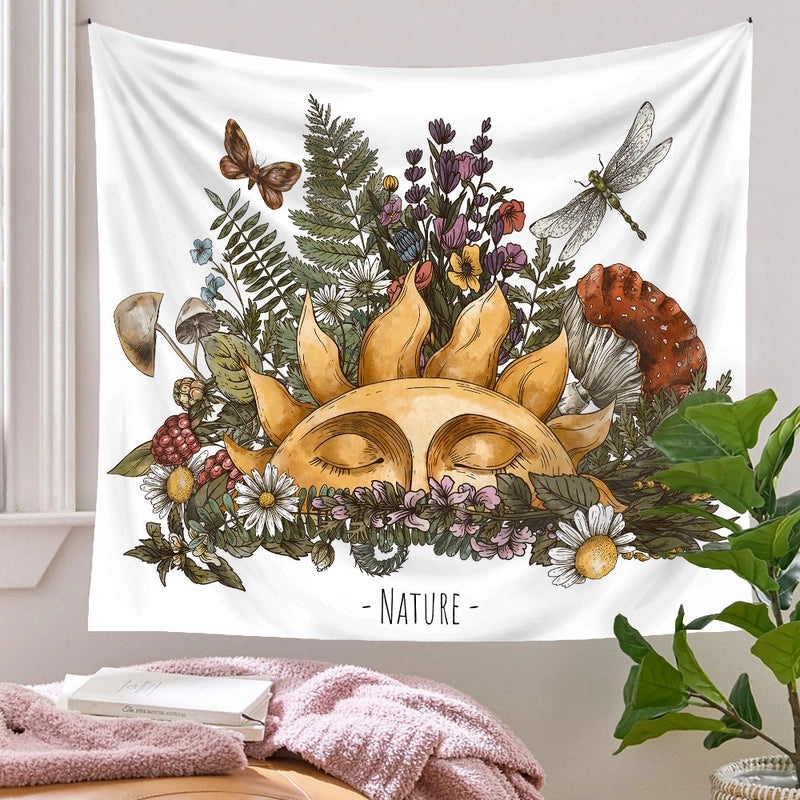 Stylish Floral Polyester Wall Hanging Tapestry|Home Decor & Wall Art