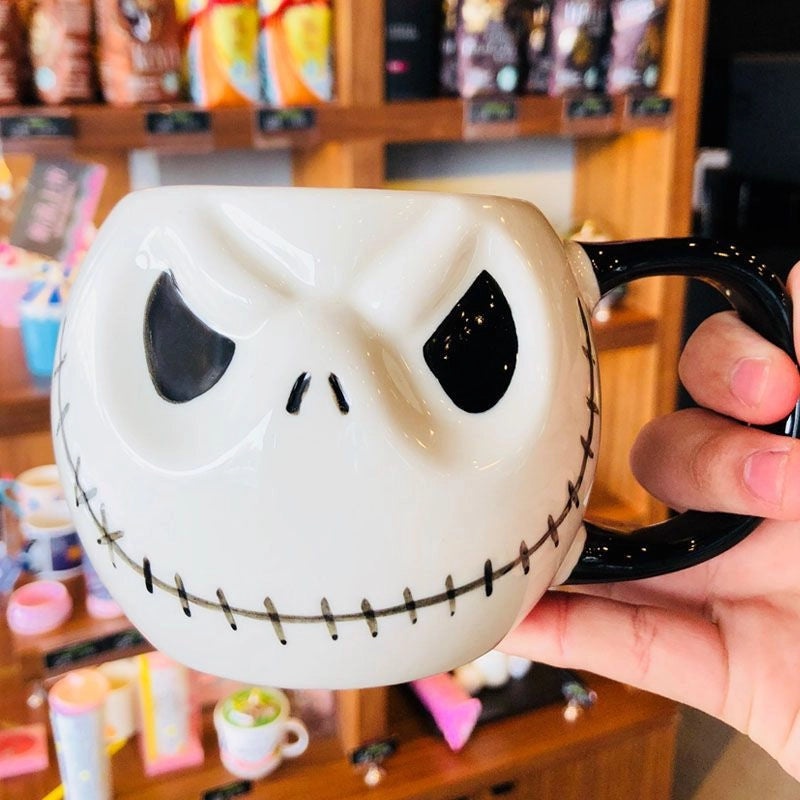 Exclusive Skull Ceramic Coffee Mug Halloween Gift|Home & Kitchen Drinkware