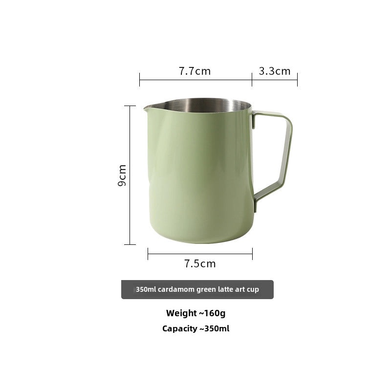 304 Stainless Steel Flower Shaped Coffee Cup with Pointed Spout Gradient Color Creative Milk Pot|Kitchen & Dining