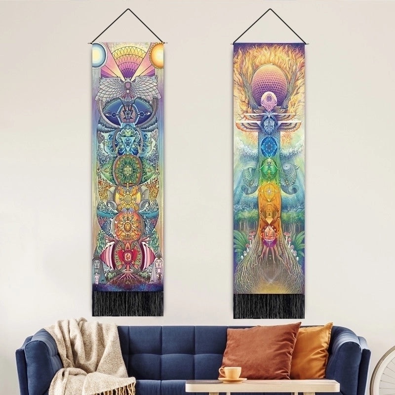 Elegant Vintage Landscape Polyester Wall Hanging | Home Decor Tapestries