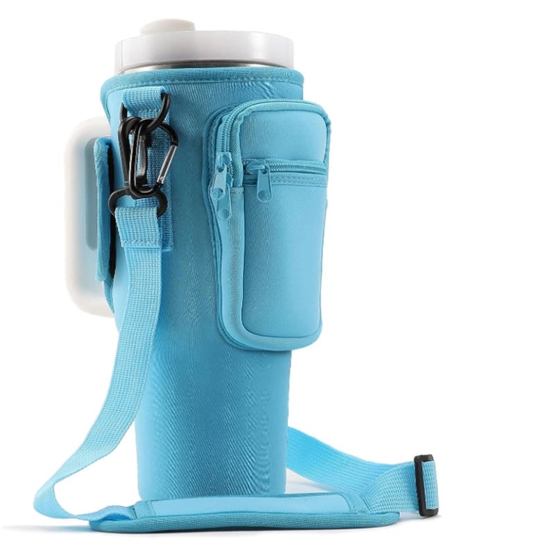 Canvas Coffee Cup Sleeve in Solid Color for Casual Vacation Use | Drinkware Accessories