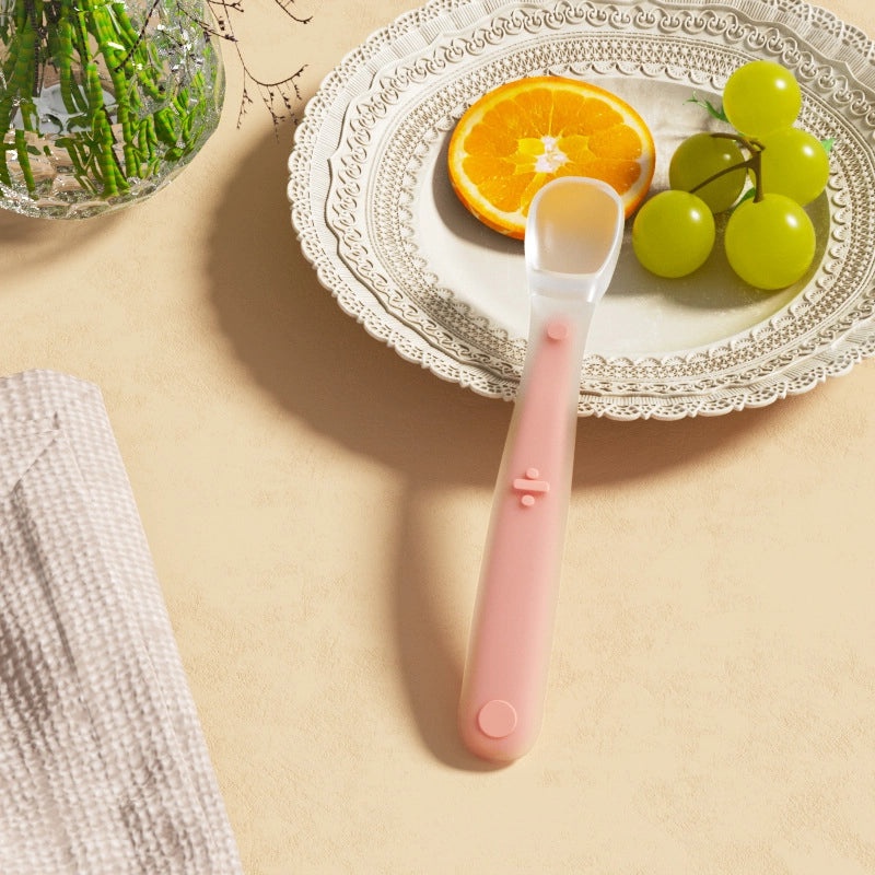 Silicone Baby Feeding Spoon Soft Infant Supplement Food Spoon Water Spoon Toddler Tableware Training Utensil|Baby Feeding Accessories