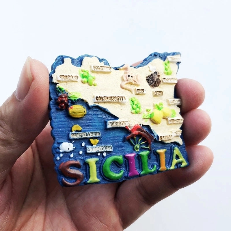 3-Piece Retro Streetwear Color Block Synthetic Resin Magnets Set|Home Decor & Magnets