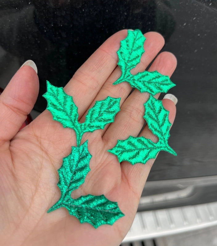 Christmas Green Leaf Hair Accessories DIY Handmade Floral Headdress Crafts Gifts | Jewelry & Accessories