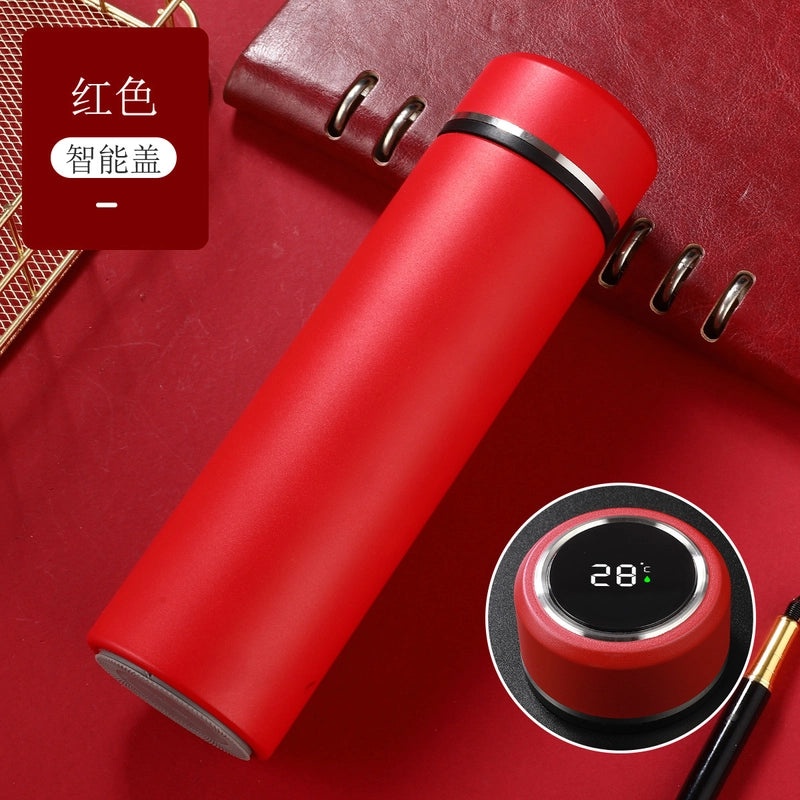 智能温度测量保温杯 LED触控显示水杯 哑光创意商务礼品 定制LOGO|智能温控水杯