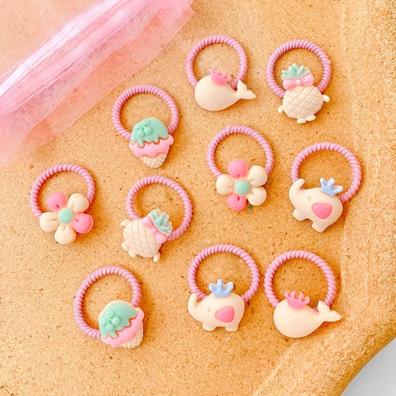 Gentle Baby Hair Bands, Soft Rubber Hair Ties for Kids, Non-Damaging Korean Style Hair Accessories|Childrens Hair Accessories